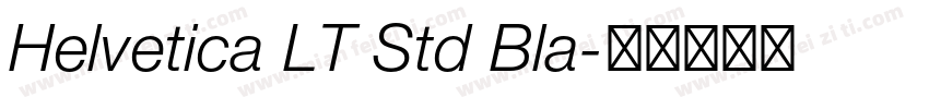 Helvetica LT Std Bla字体转换